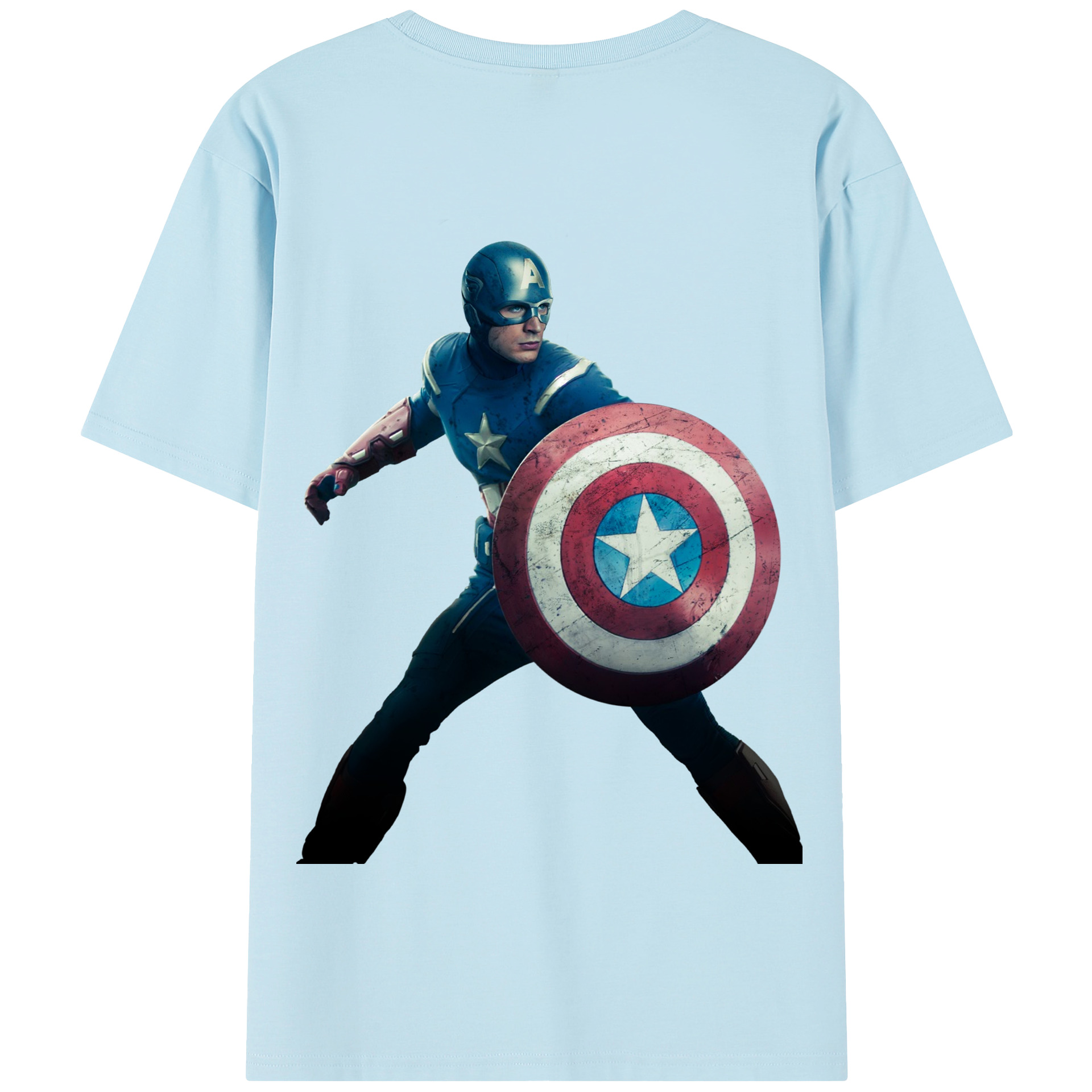 （画像用） アベンジャーズ The Avengers 綿100％半袖Tシャツ（背面プリント）